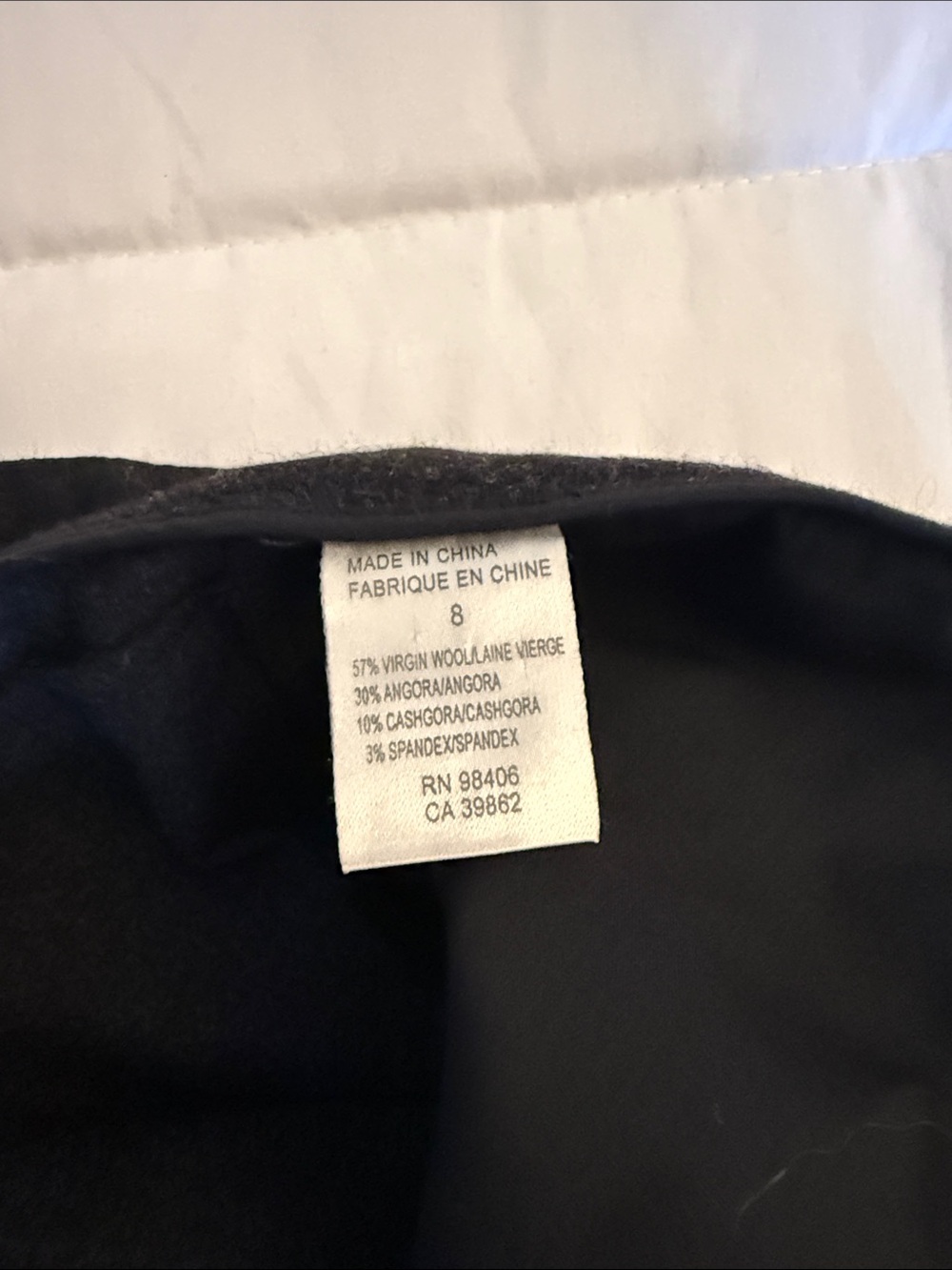 Theory Womens Charcoal Gray Ronne Wide Flared Leg Wool Blend Flannel Size 8 - Picture 4 of 11
